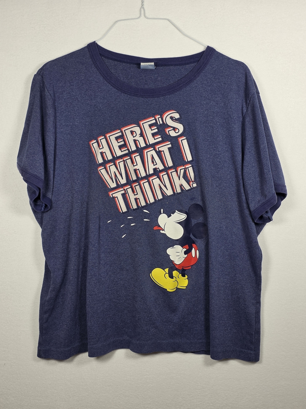 Disney Womens Graphic Crewneck T-Shirt with Mickey Print